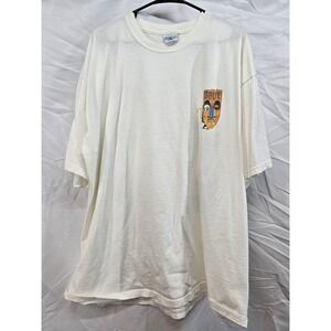 Caribbean Joe Tiki Mask Lizard Party Gods Graphic T Shirt XX Large White